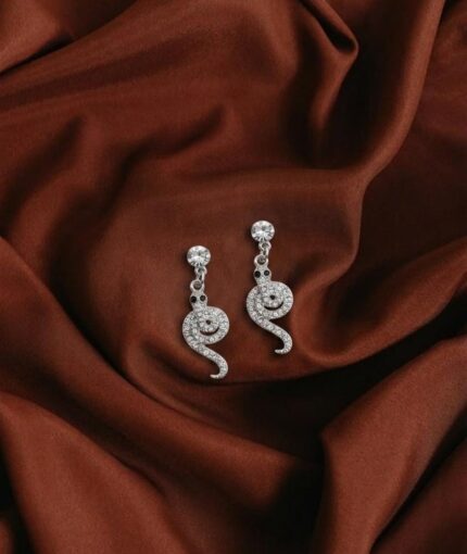 Swirly snake earrings