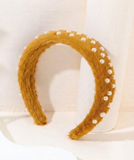 Mustard embellished headband