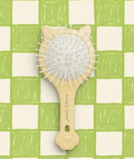 Yellow cat hair brush
